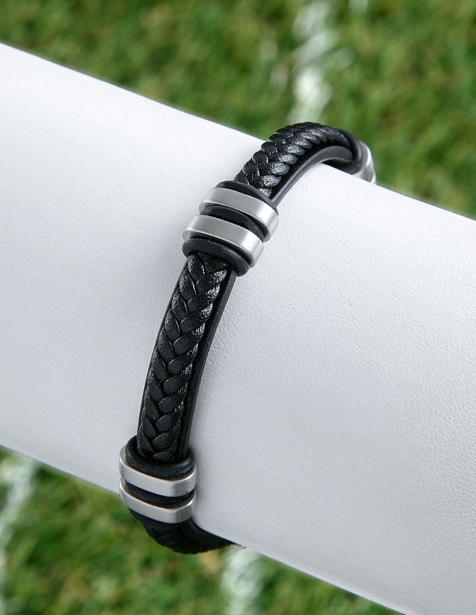 Pulsera sector de cuero bandy joyeria