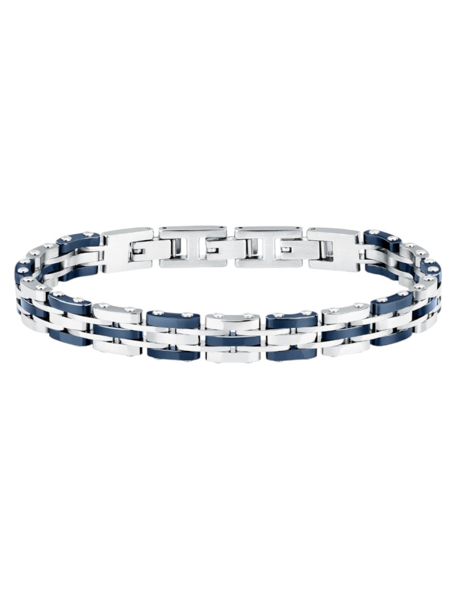 Pulsera sector de acero inoxidable ceramic joyeria