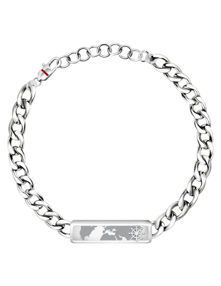 Pulsera sector de acero inoxidable marine joyeria