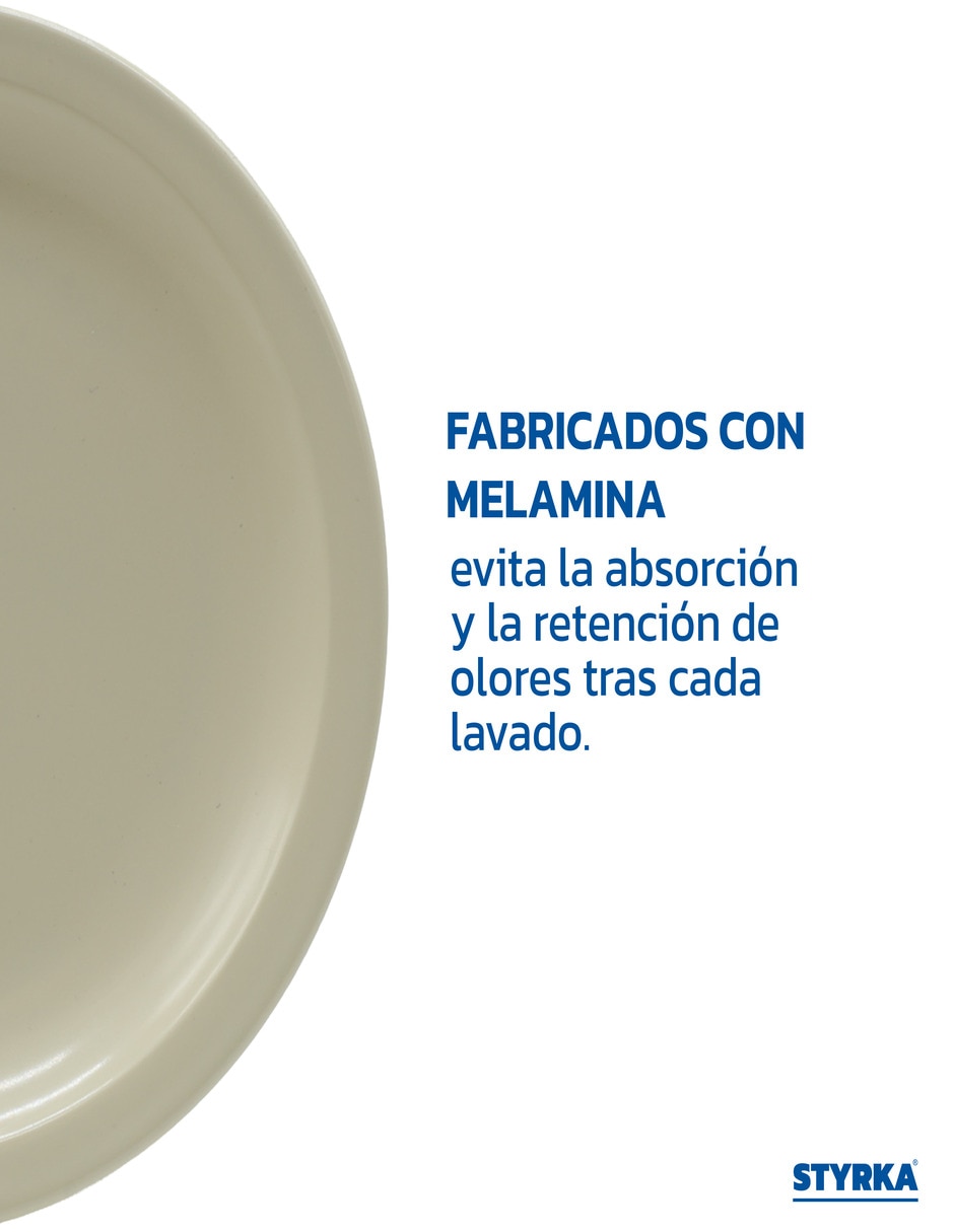 Set platos platos de melamina 24 piezas 4