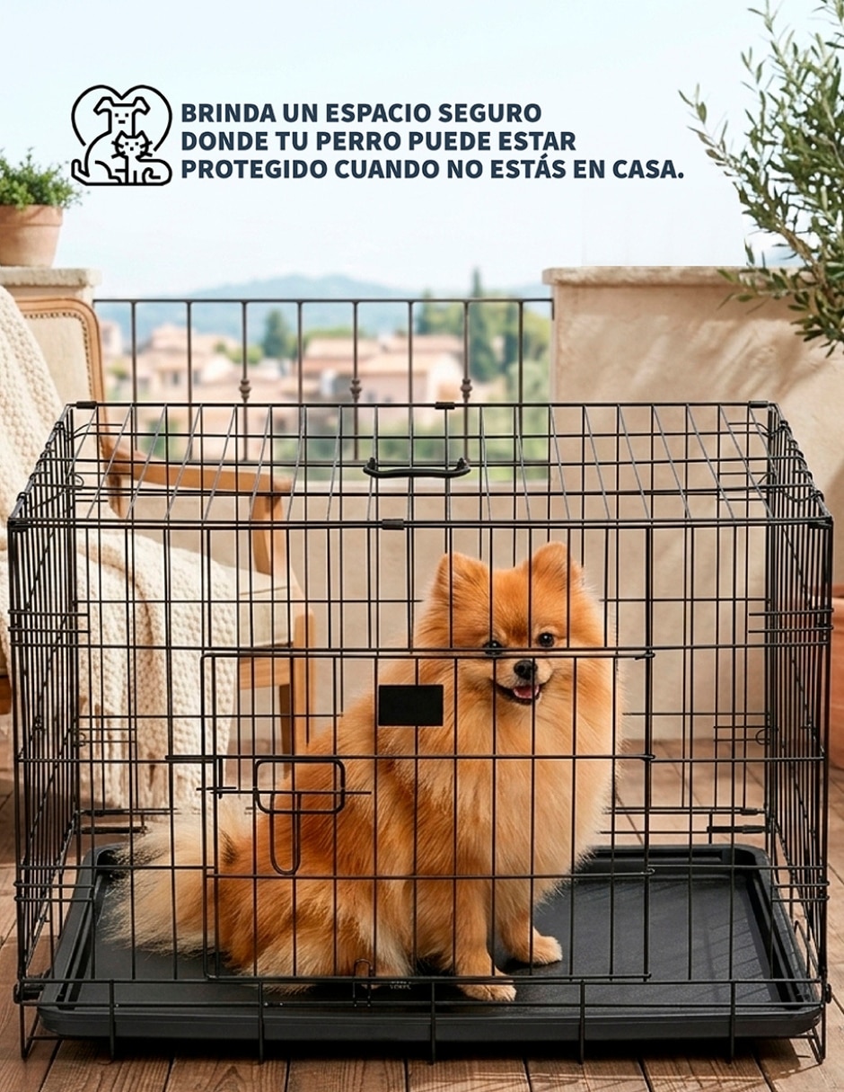 Jaula jaula para perro alvana de acero
