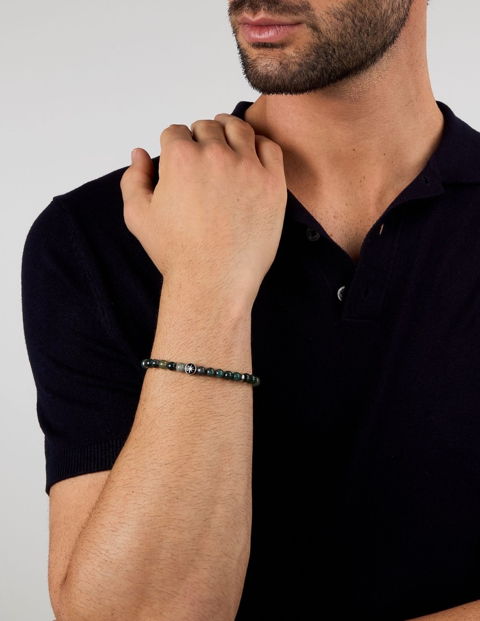 Pulsera sector de acero inoxidable marine joyeria