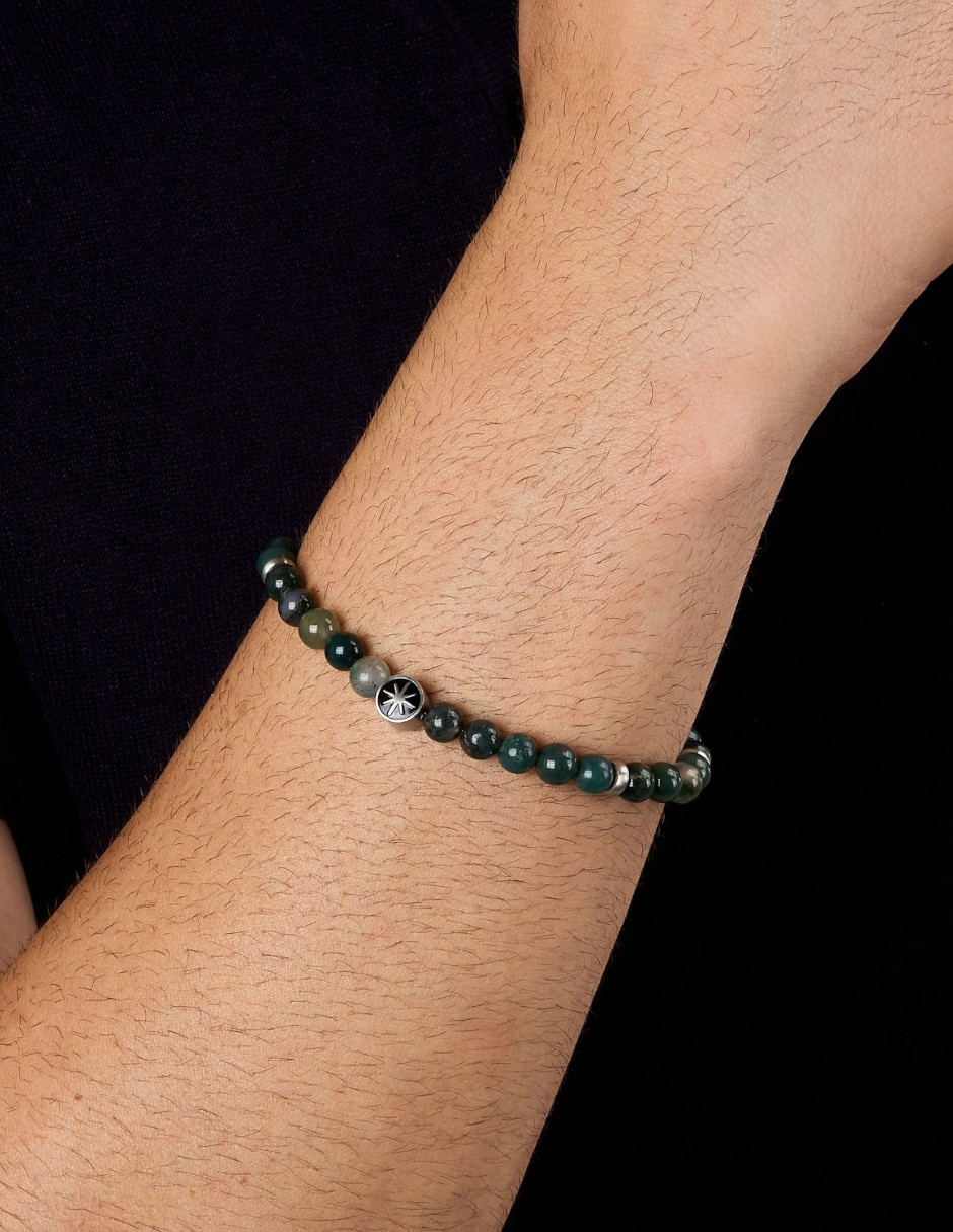 Pulsera sector de acero inoxidable marine joyeria