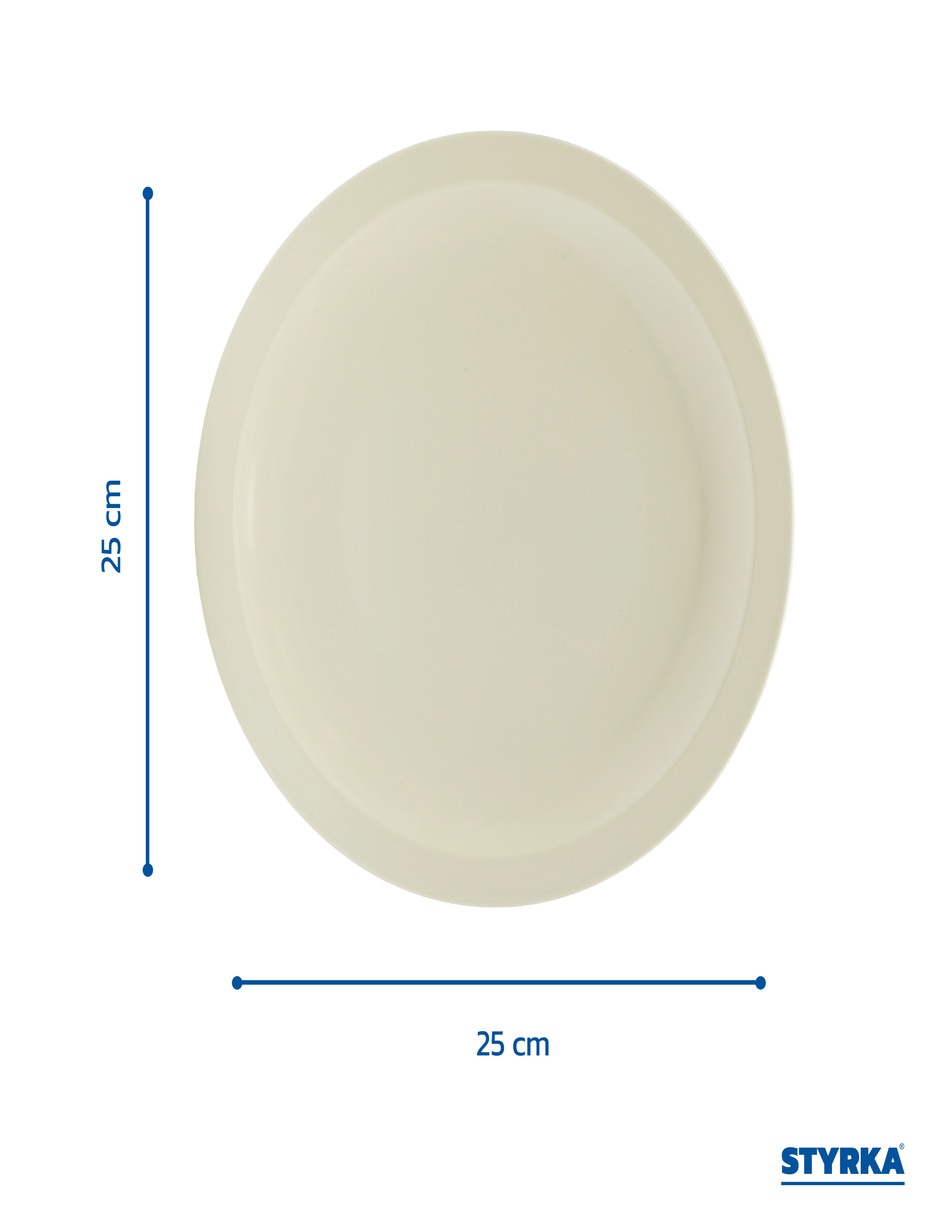 Set platos styrka platos de melamina 24 piezas