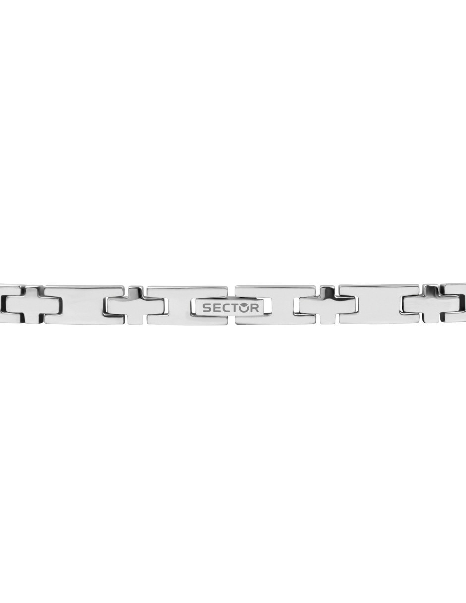 Pulsera sector de acero inoxidable basic joyeria
