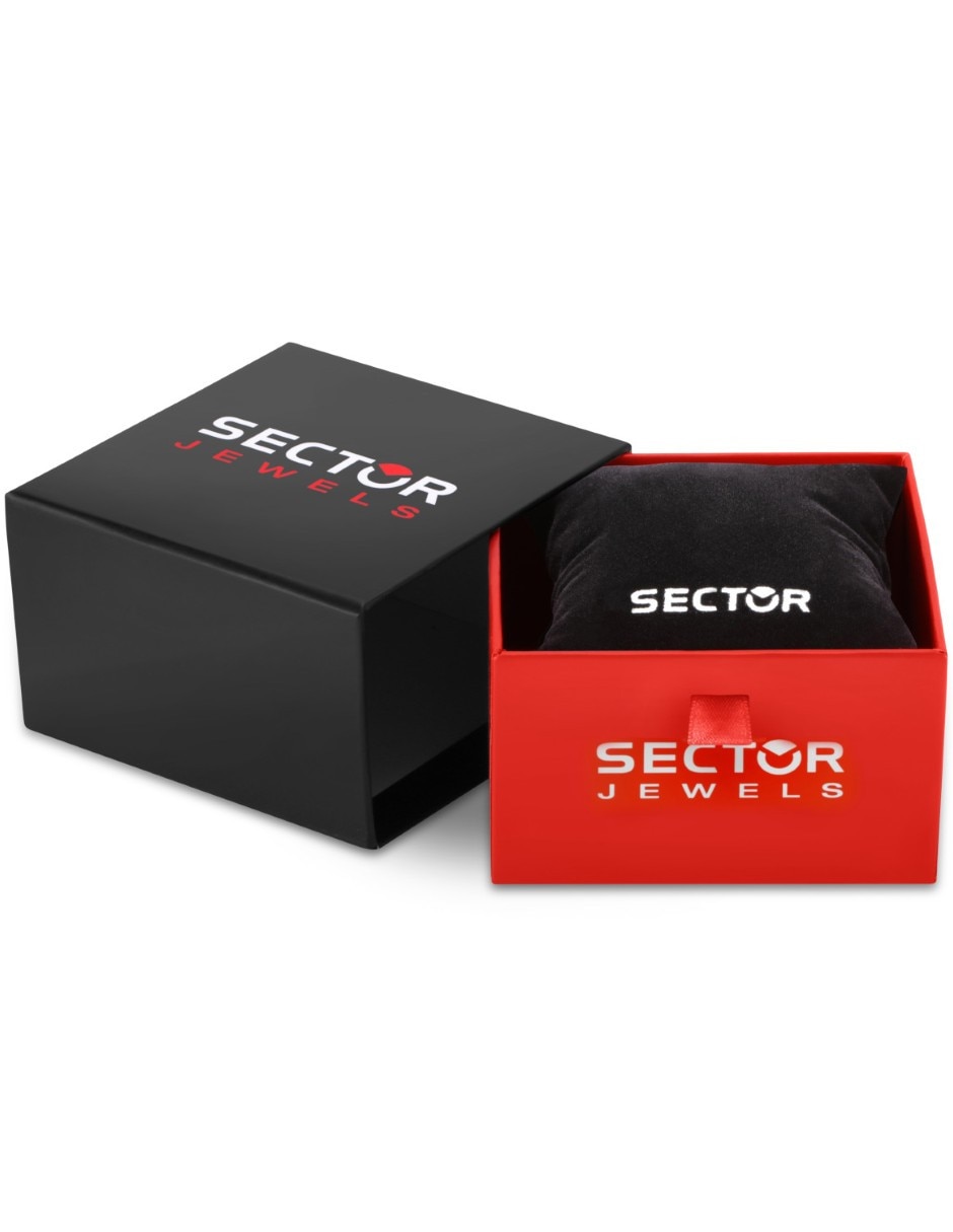 Pulsera sector de acero inoxidable basic joyeria