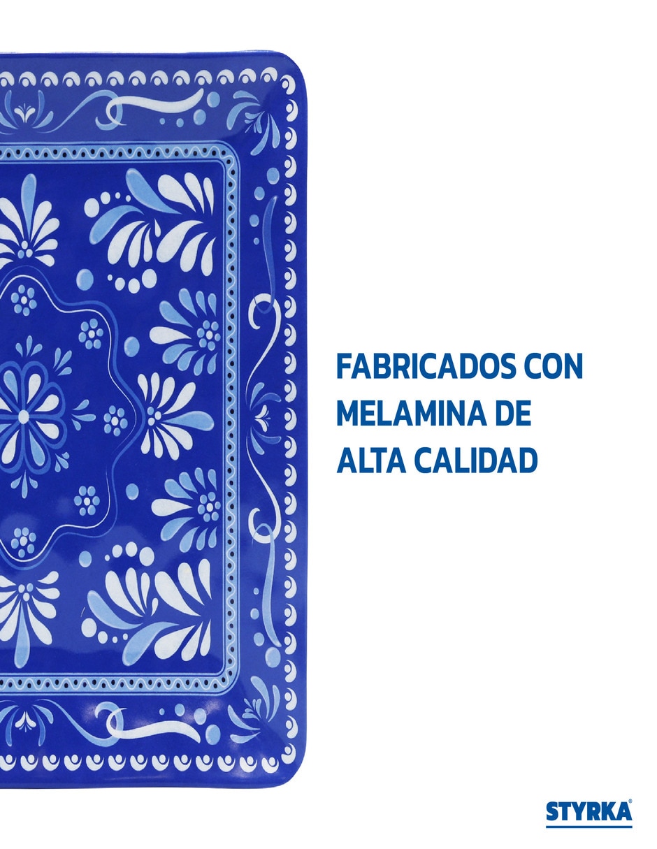 Vajilla styrka de melamina para 4 personas
