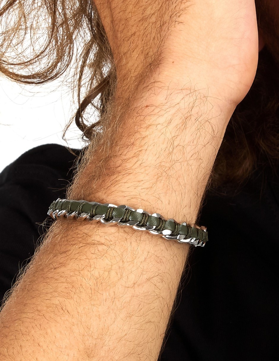 Pulsera sector de acero inoxidable bandy joyeria