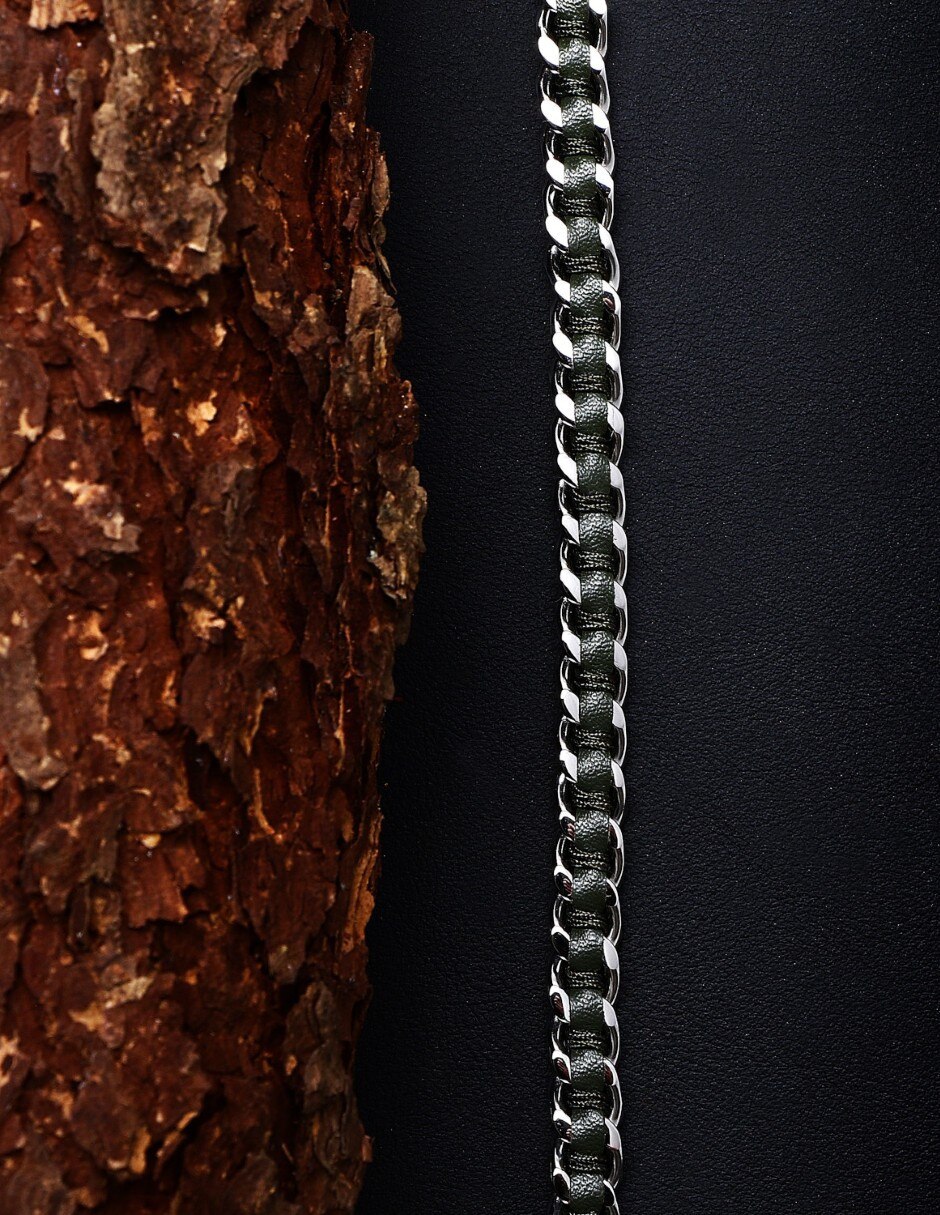 Pulsera sector de acero inoxidable bandy joyeria