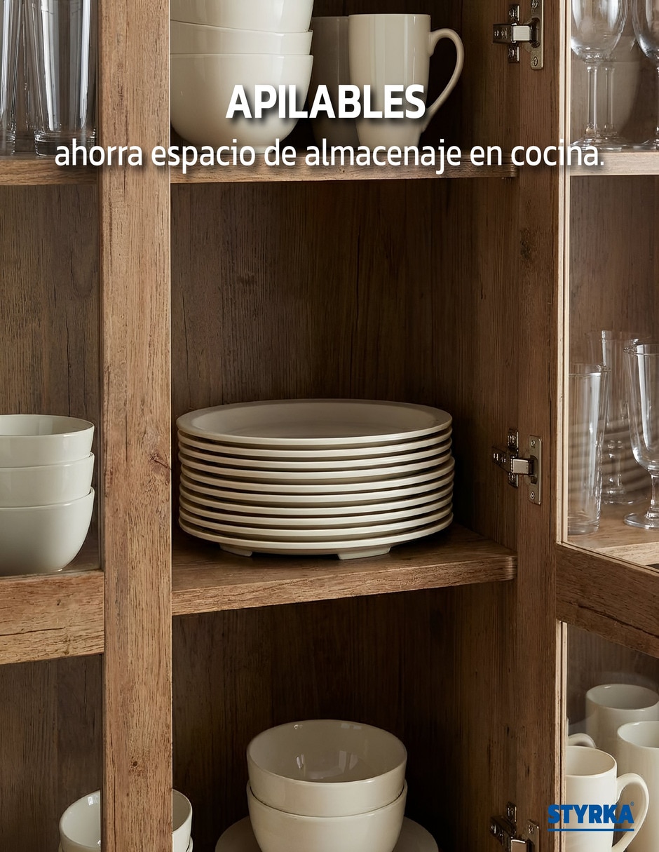 Set platos platos de melamina 24 piezas 12