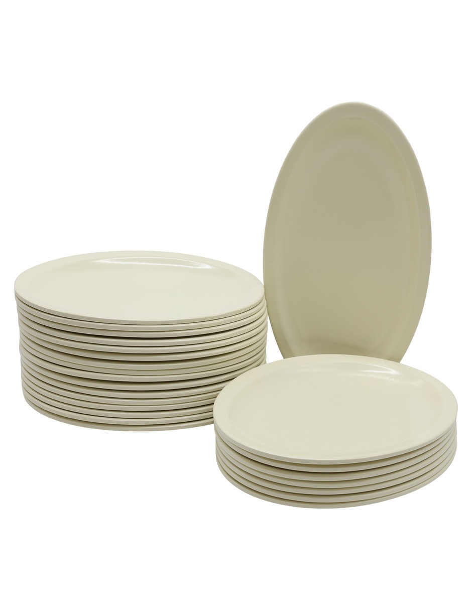 Set platos platos de melamina 24 piezas Set platos platos de melamina 24 piezas