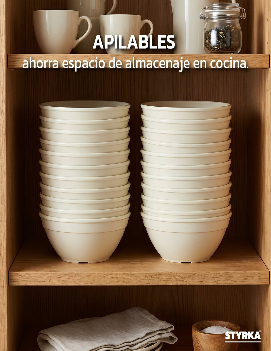 Plato sopa Styrka Soperos de melamina 24 piezas