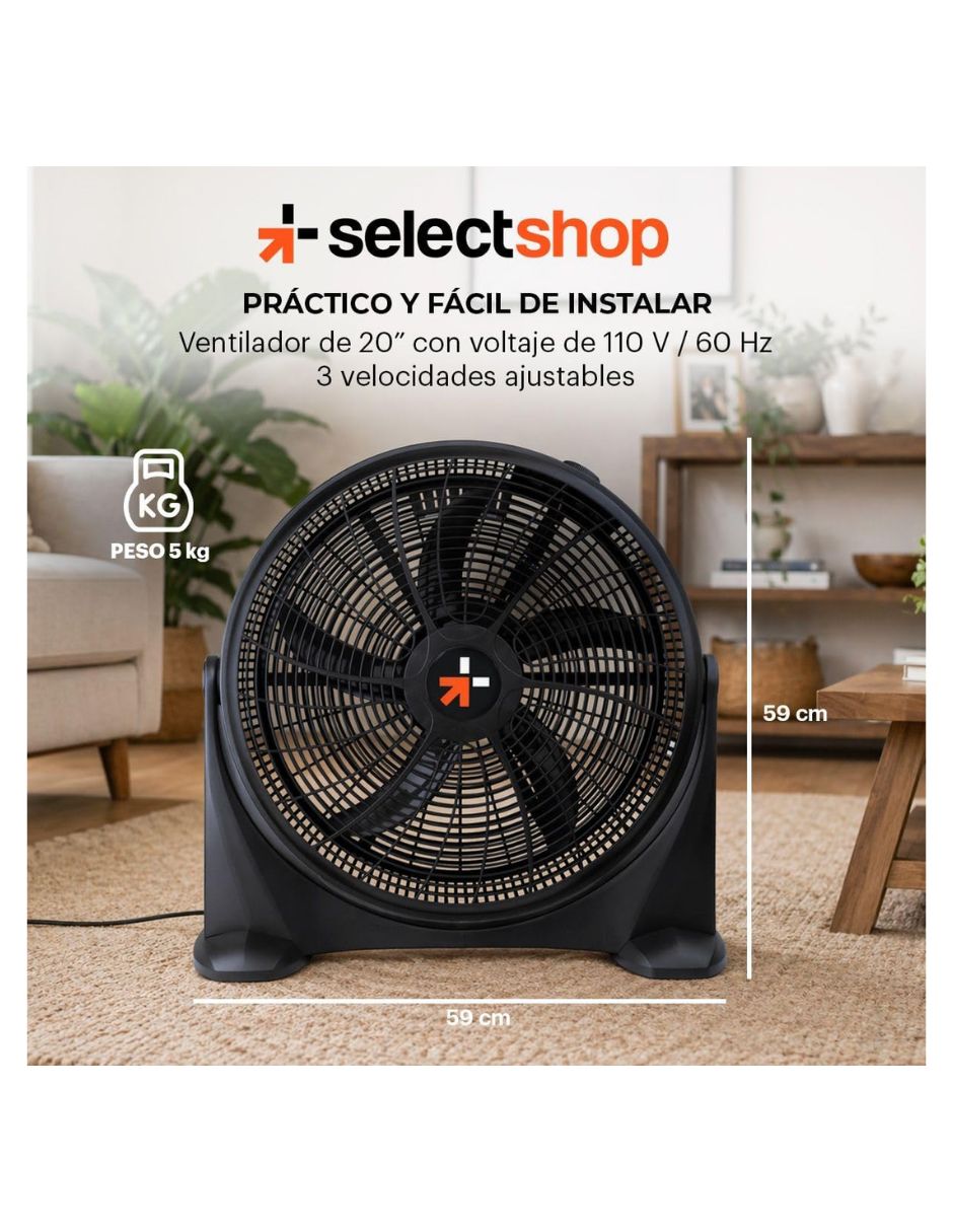 Ventilador de piso Select Shop 32 velocidades