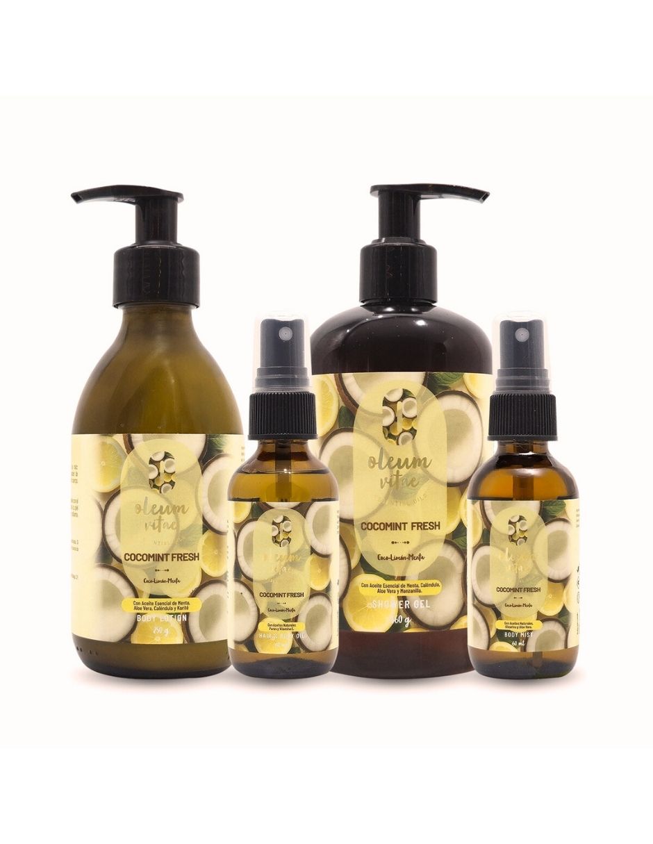 Tratamiento cuerpo kit cuidado de la piel cocomint fresh coco limón menta corporal oleum vitae