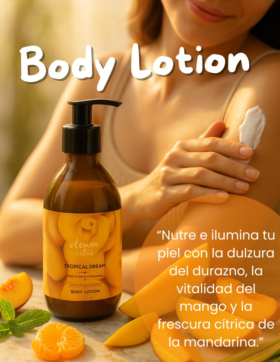 Tratamiento para cuerpo Kit Cuidado de la Piel Tropical Dream Mango Durazno Mandarina Corporal Oleum Vitae