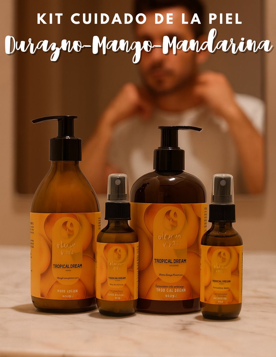 Tratamiento para cuerpo Kit Cuidado de la Piel Tropical Dream Mango Durazno Mandarina Corporal Oleum Vitae