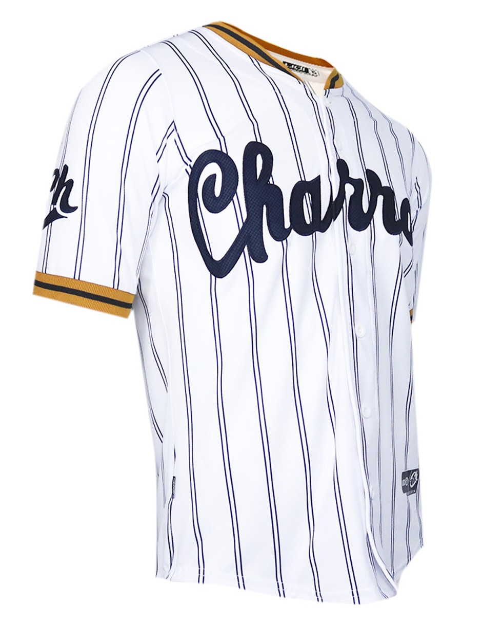 Jersey de Charros de Jalisco visitante manga corta Charros de Jalisco para hombre 3