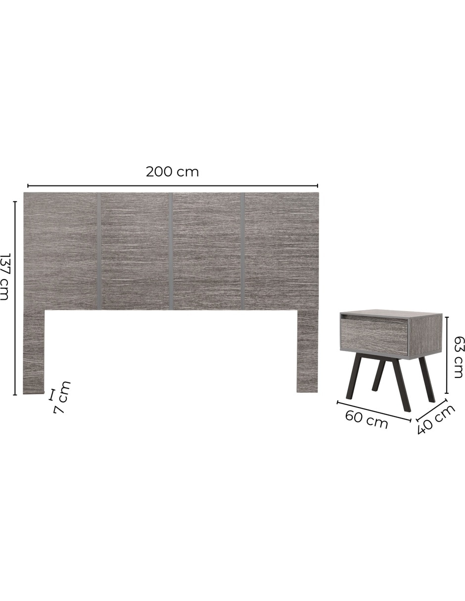 Set recámara Patricia de MDF 2