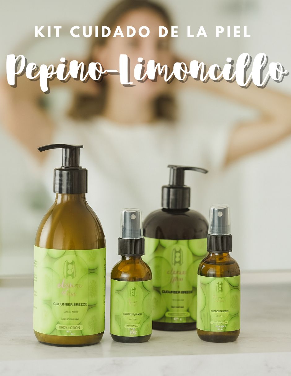 Tratamiento para cuerpo Kit Cuidado de la Piel Cucumber Breeze Pepino Limoncillo Corporal 4