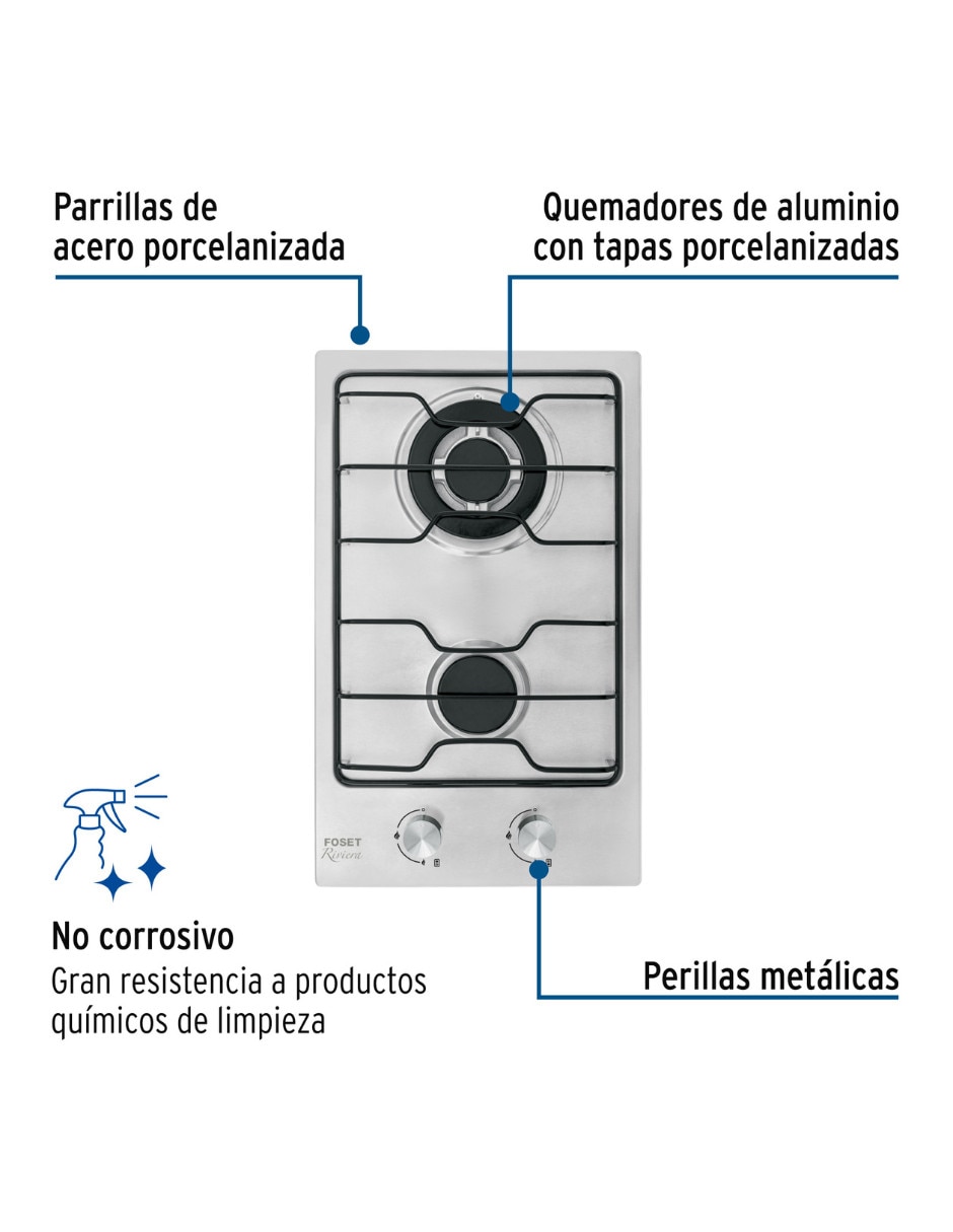 Parrilla a empotrable foset