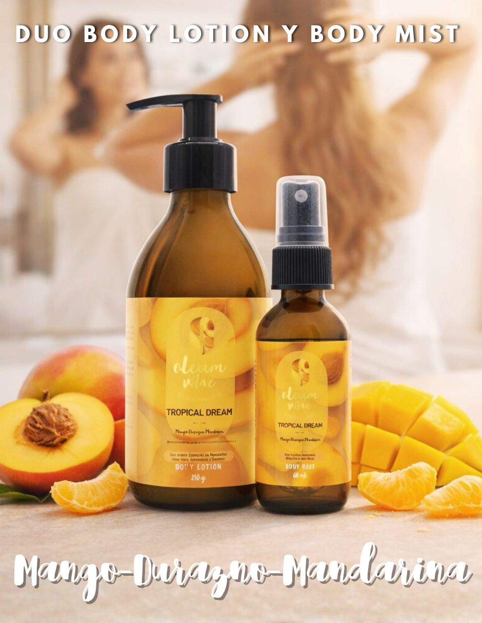 Tratamiento para cuerpo Kit Dúo Body Lotion y Body Mist Tropical Dream Mango Durazno Mandarina Corporal 2