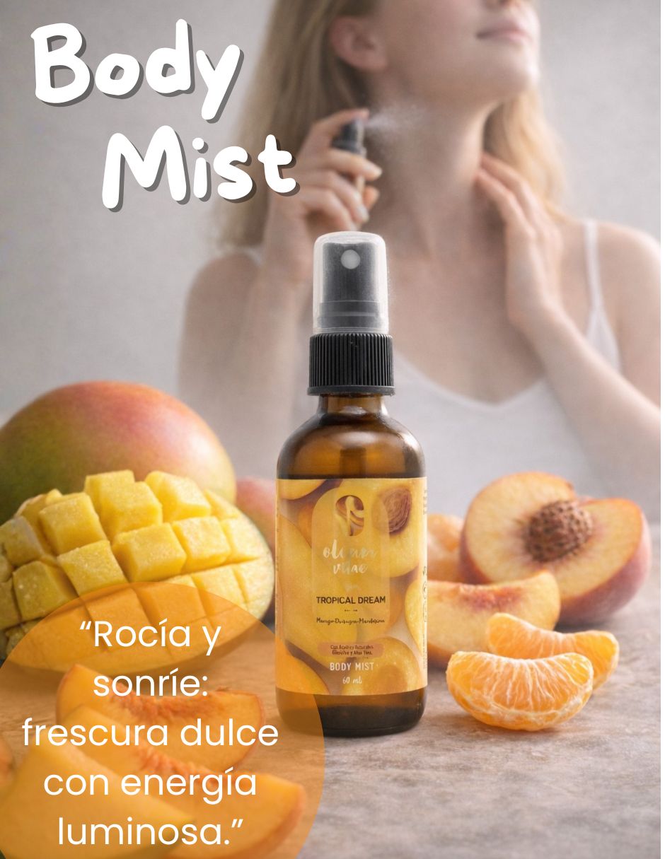 Tratamiento para cuerpo Kit Dúo Body Lotion y Body Mist Tropical Dream Mango Durazno Mandarina Corporal 3