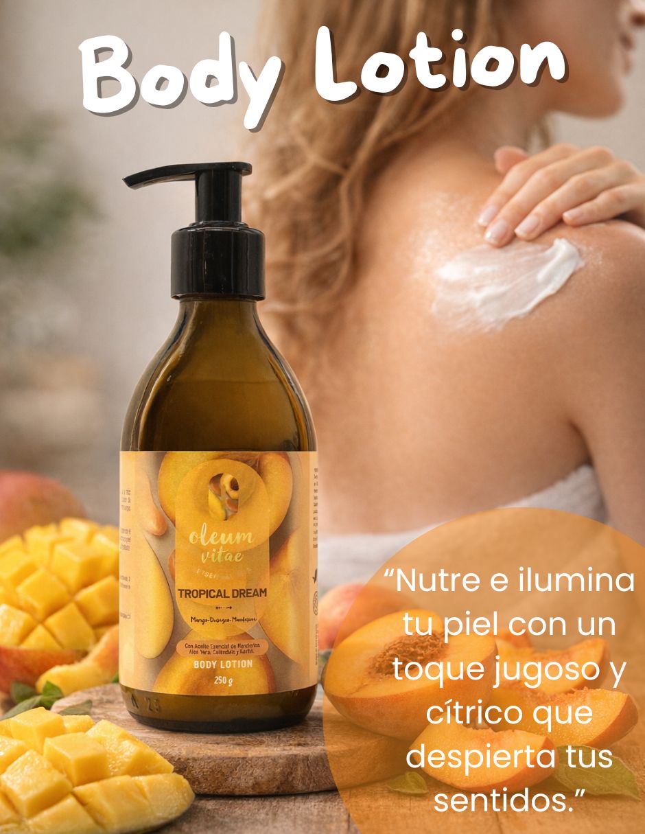 Tratamiento para cuerpo Kit Dúo Body Lotion y Body Mist Tropical Dream Mango Durazno Mandarina Corporal 6