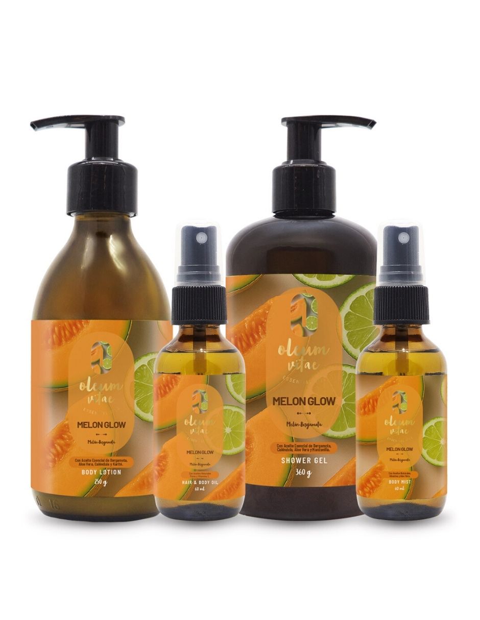 Tratamiento para cuerpo Kit Cuidado de la Piel Melon Glow Melón Bergamota Corporal Tratamiento para cuerpo Kit Cuidado de la Piel Melon Glow Melón Bergamota Corporal