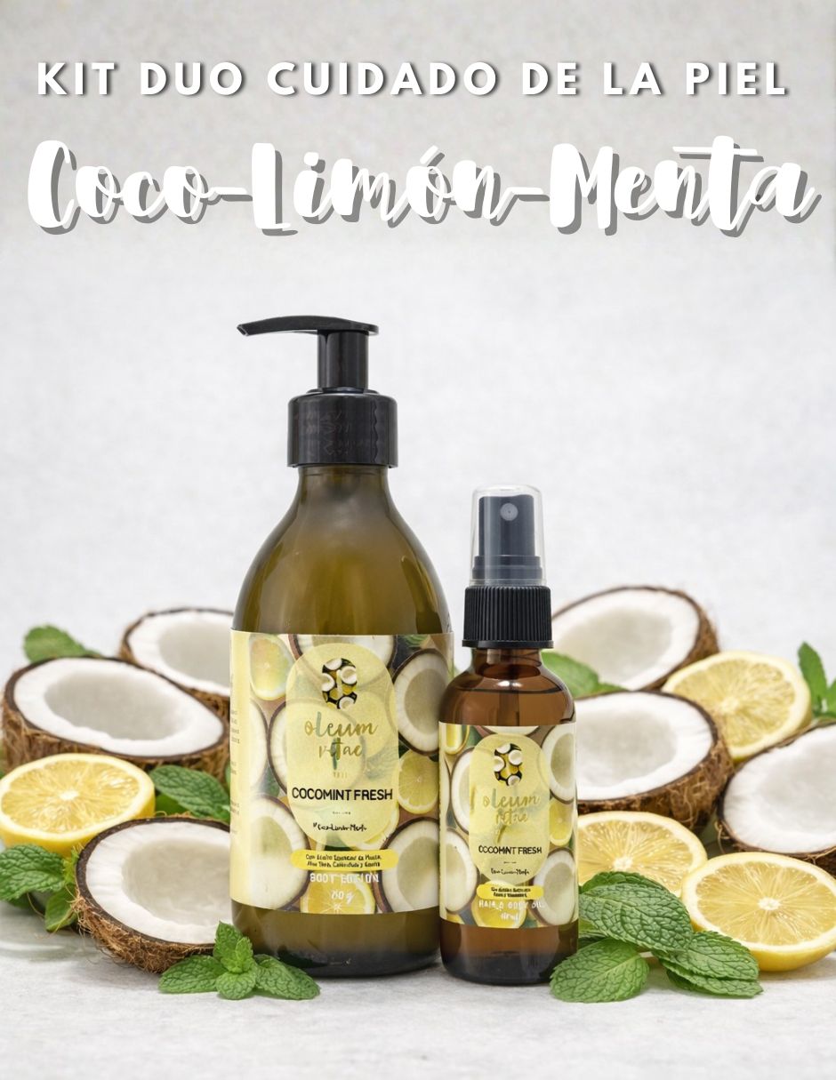 Tratamiento para cuerpo Kit Dúo Body Lotion y Hair & Body Oil Cocomint Fresh Coco Limón Menta Corporal 4