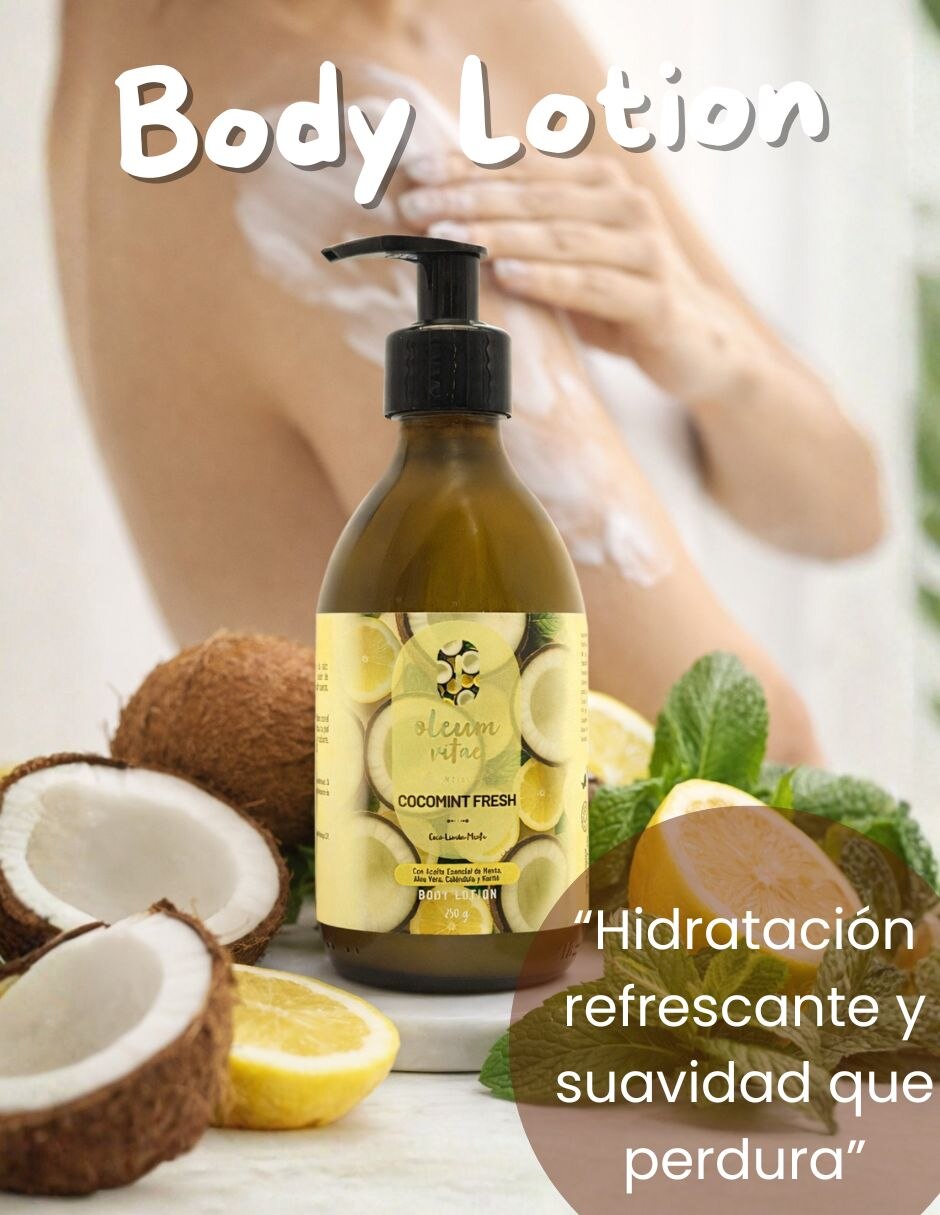 Tratamiento para cuerpo Kit Dúo Body Lotion y Hair & Body Oil Cocomint Fresh Coco Limón Menta Corporal 5