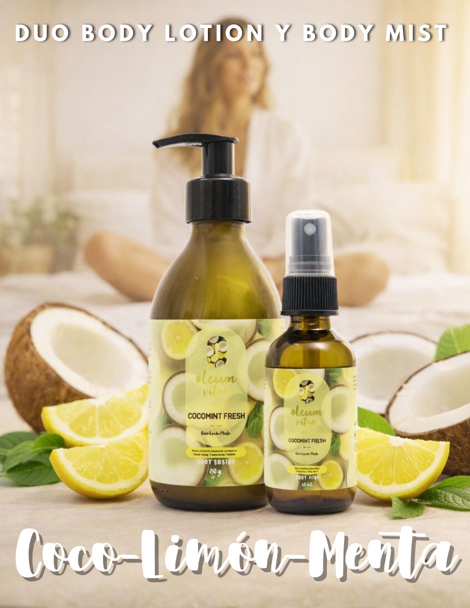 Tratamiento para cuerpo Kit Dúo Body Lotion y Body Mist Cocomint Fresh Coco Limón Menta Corporal 2