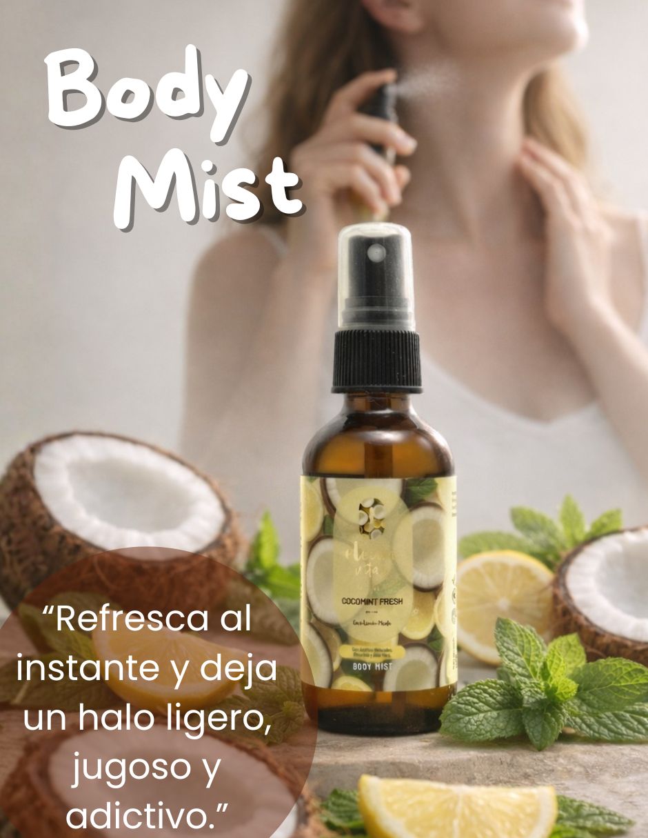 Tratamiento para cuerpo Kit Dúo Body Lotion y Body Mist Cocomint Fresh Coco Limón Menta Corporal 3