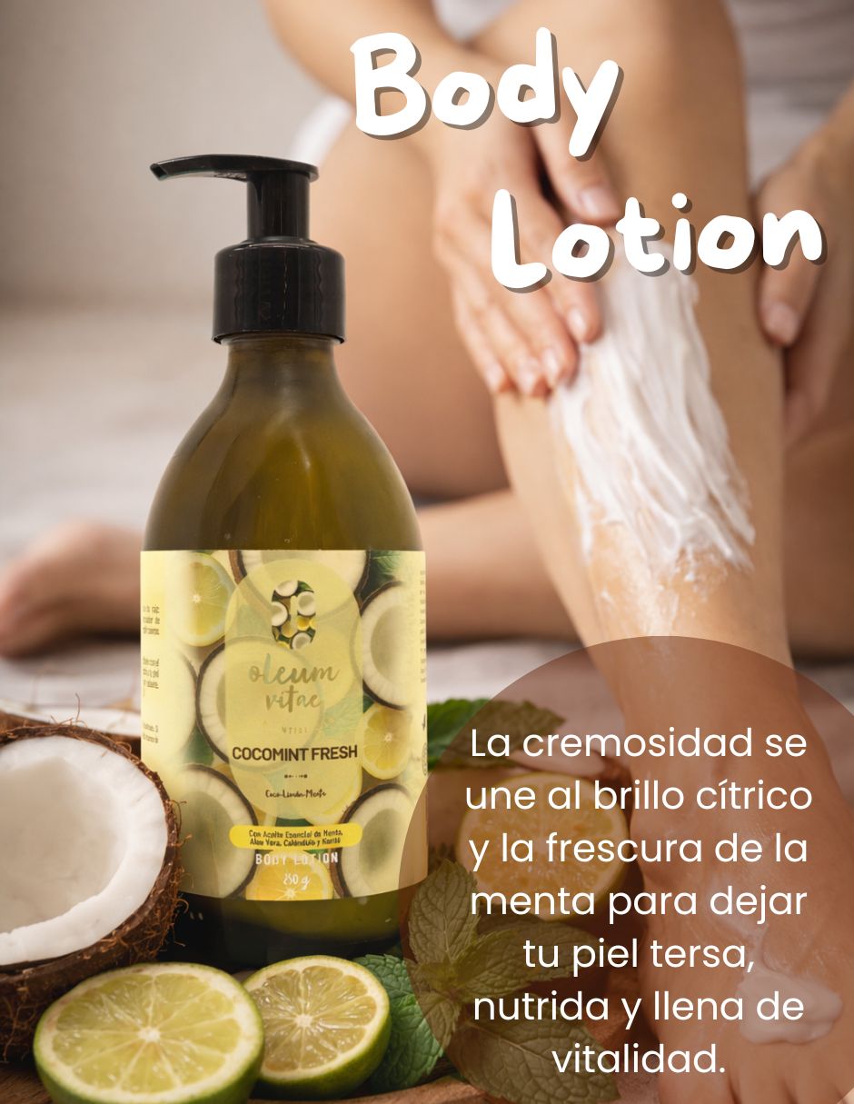Tratamiento para cuerpo Kit Dúo Body Lotion y Body Mist Cocomint Fresh Coco Limón Menta Corporal 5