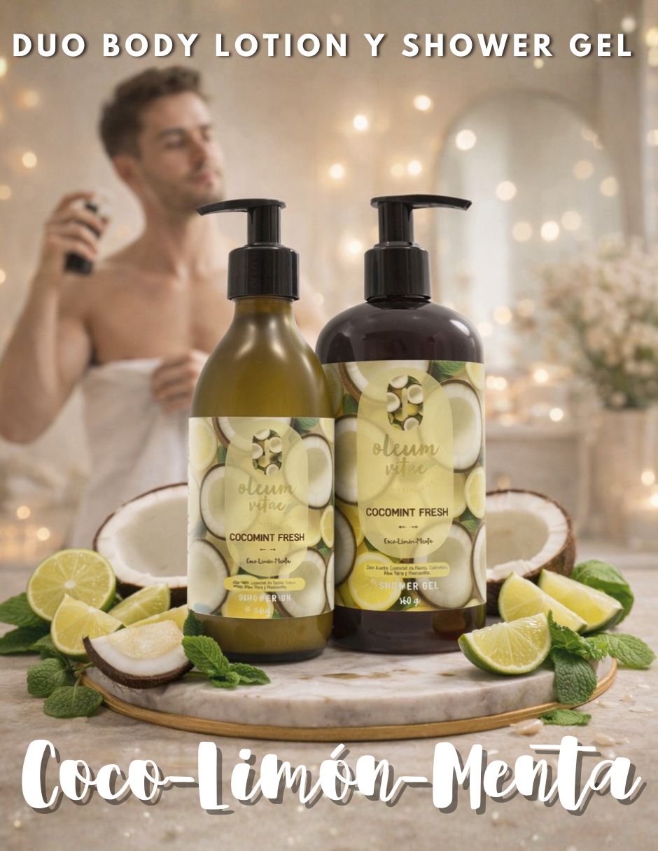 Tratamiento para cuerpo Kit Dúo Shower Gel y Body Lotion Cocomint Fresh Coco Limón Menta 2