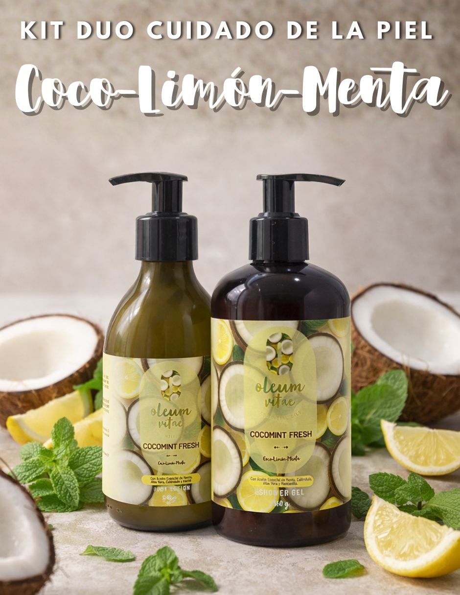 Tratamiento para cuerpo Kit Dúo Shower Gel y Body Lotion Cocomint Fresh Coco Limón Menta 4