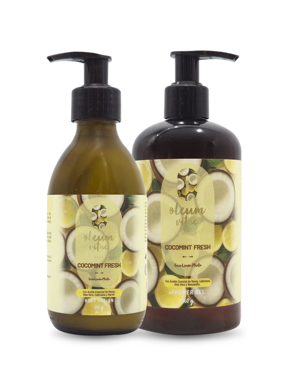 Tratamiento para cuerpo Kit Dúo Shower Gel y Body Lotion Cocomint Fresh Coco Limón Menta Tratamiento para cuerpo Kit Dúo Shower Gel y Body Lotion Cocomint Fresh Coco Limón Menta