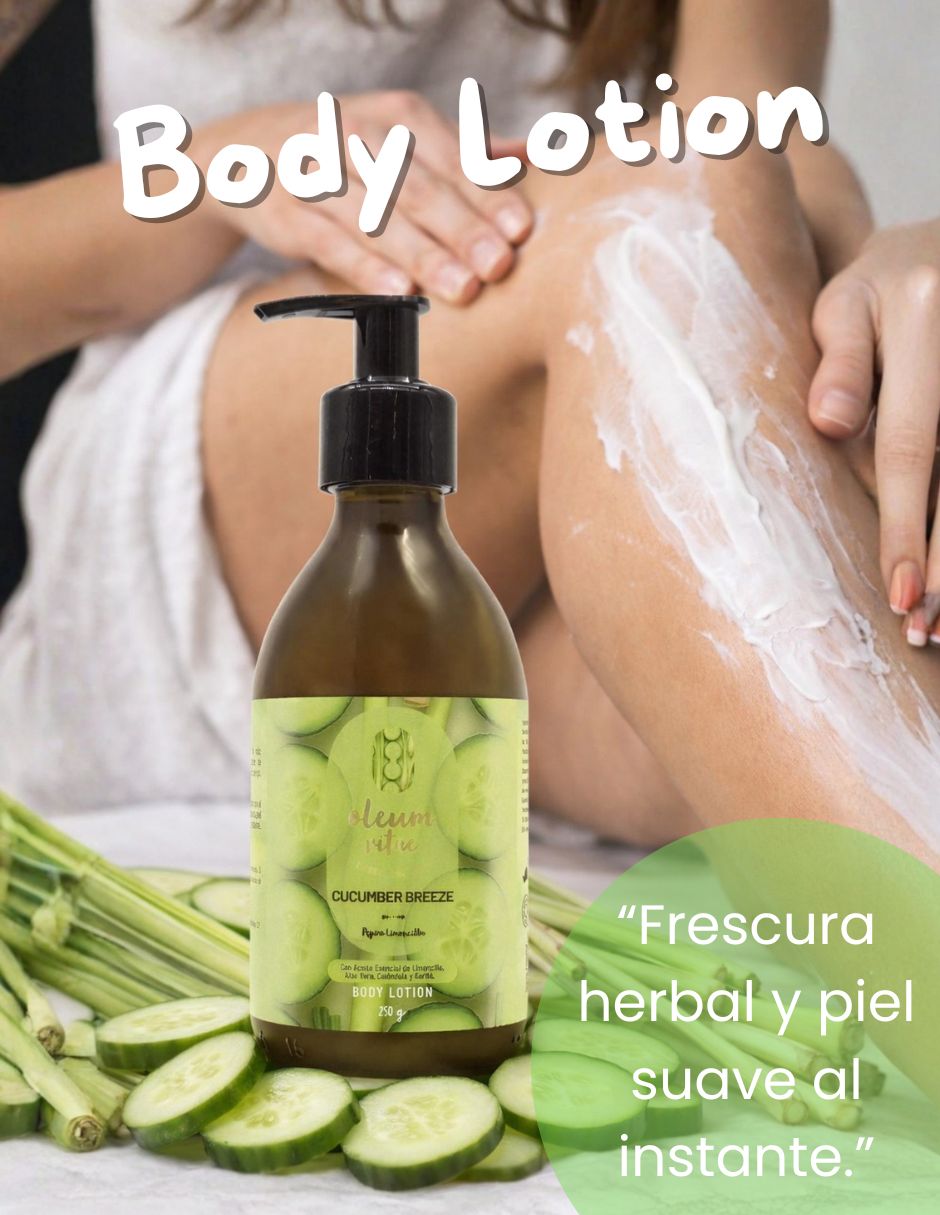 Tratamiento para Cuerpo Kit Dúo Body Lotion y Hair & Body Oil Cucumber Breeze Pepino Limoncillo Oleum Vitae