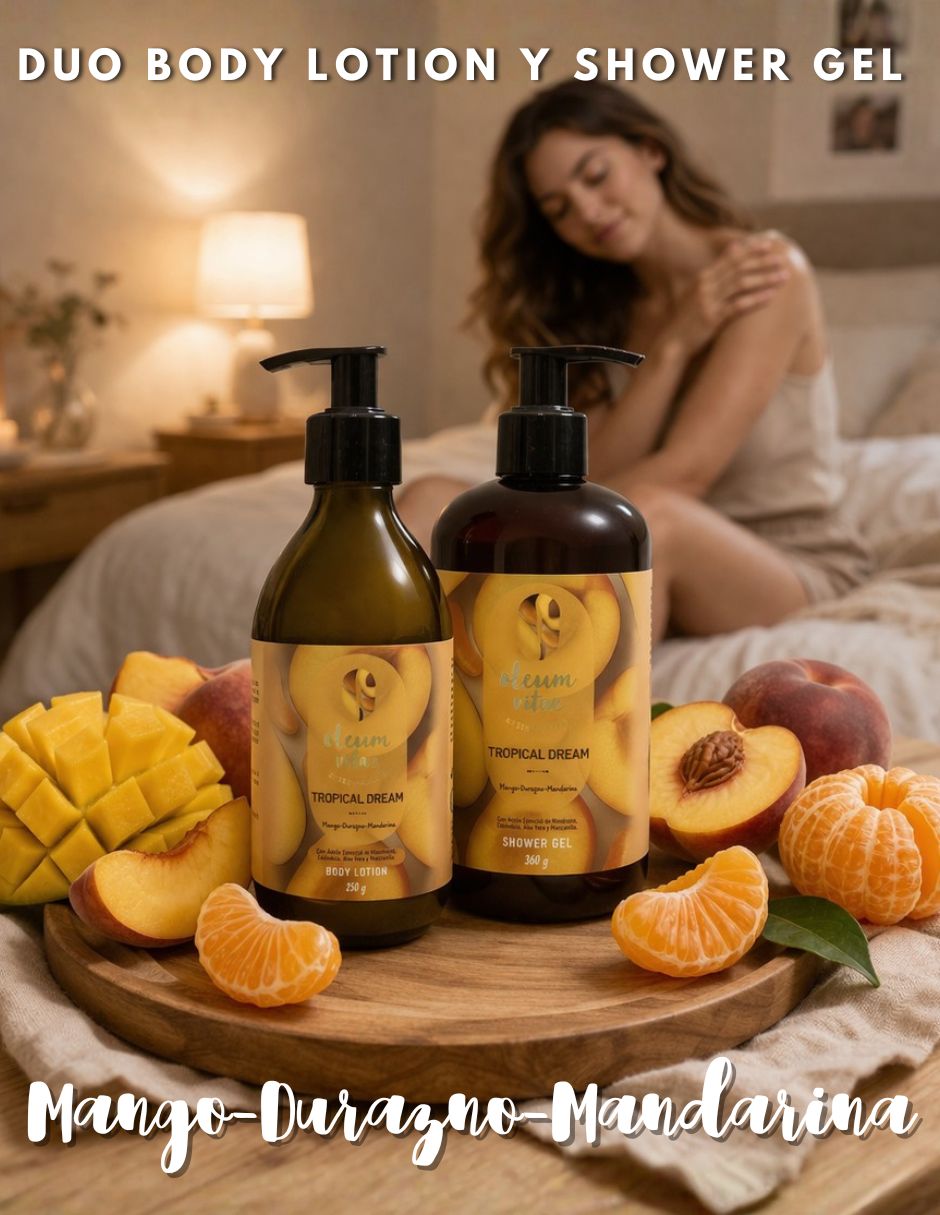 Tratamiento para cuerpo Kit Dúo Shower Gel y Body Lotion Tropical Dream Mango Durazno Mandarina Corporal Oleum Vitae