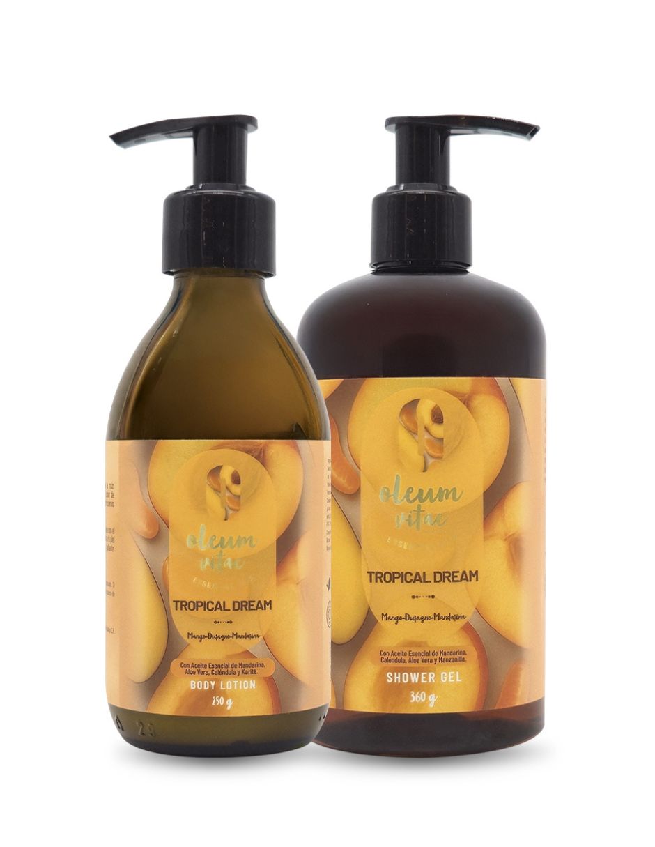 Tratamiento para cuerpo Kit Dúo Shower Gel y Body Lotion Tropical Dream Mango Durazno Mandarina Corporal