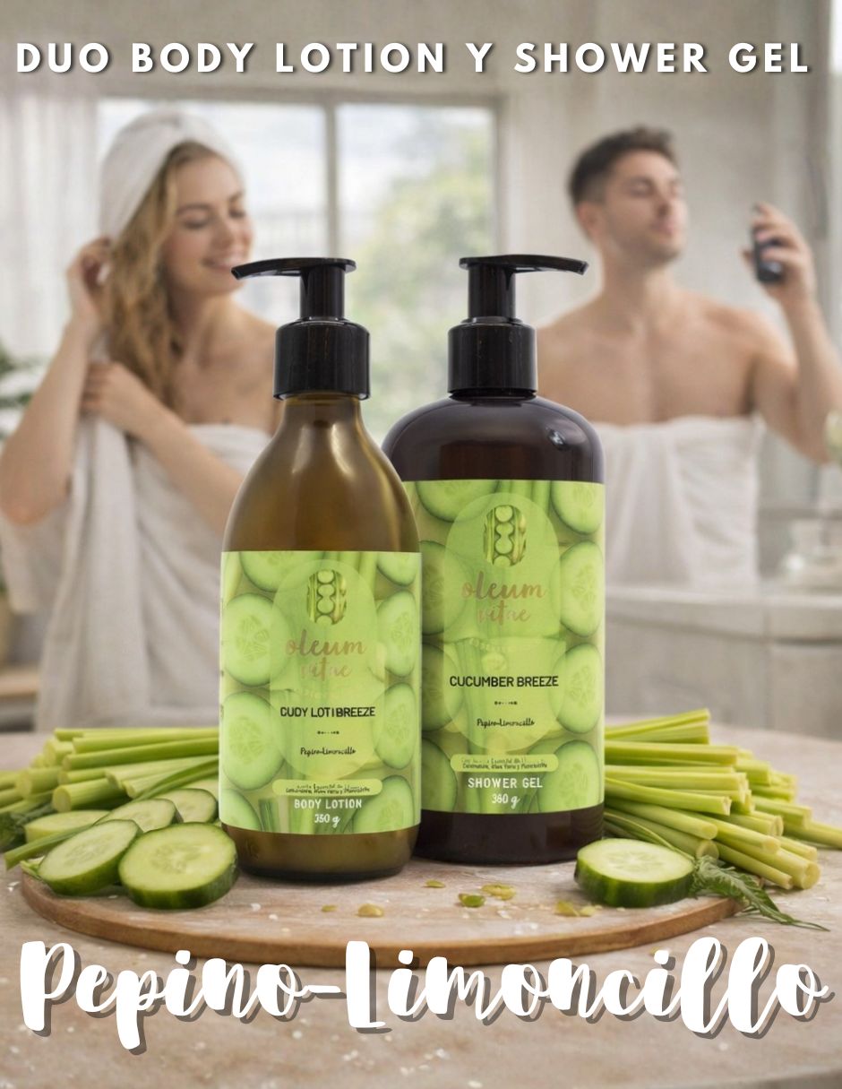 Tratamiento para cuerpo Kit Dúo Shower Gel y Body Lotion Cucumber Breeze Pepino Limoncillo Corporal Oleum Vitae