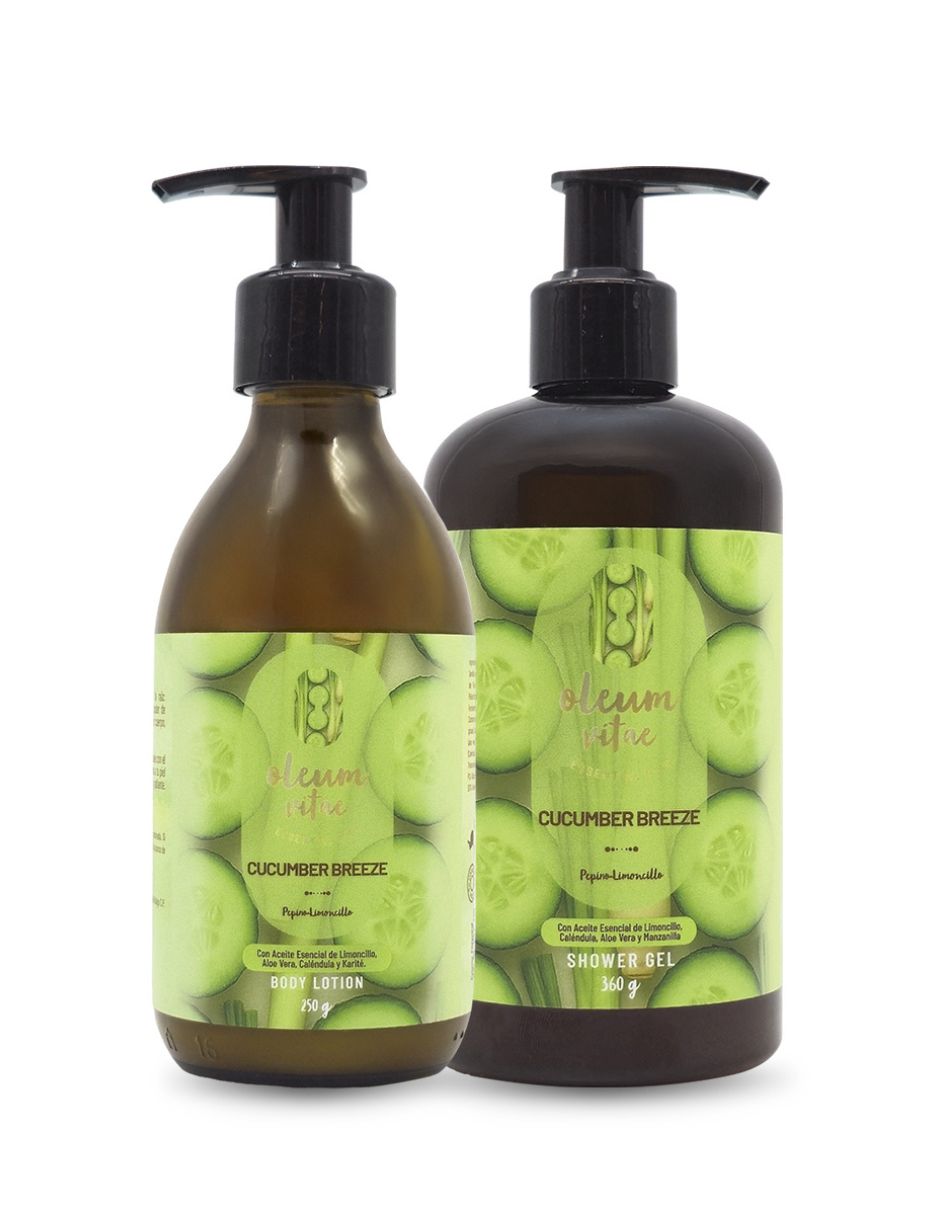 Tratamiento para cuerpo Kit Dúo Shower Gel y Body Lotion Cucumber Breeze Pepino Limoncillo Corporal Oleum Vitae