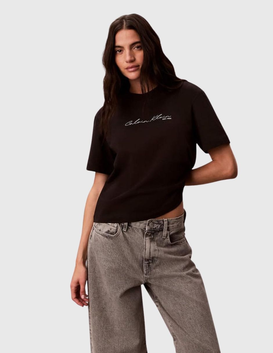Playera manga Corta Sin colección cuello Redondo para mujer 1