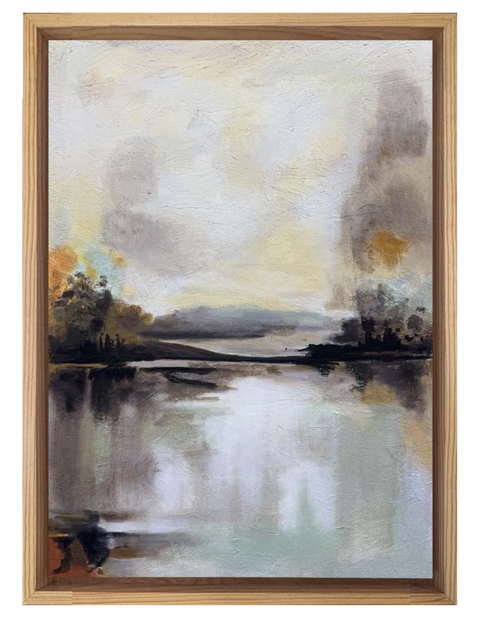 Cuadro Reflejos Sostenidos técnica mixta paisajes