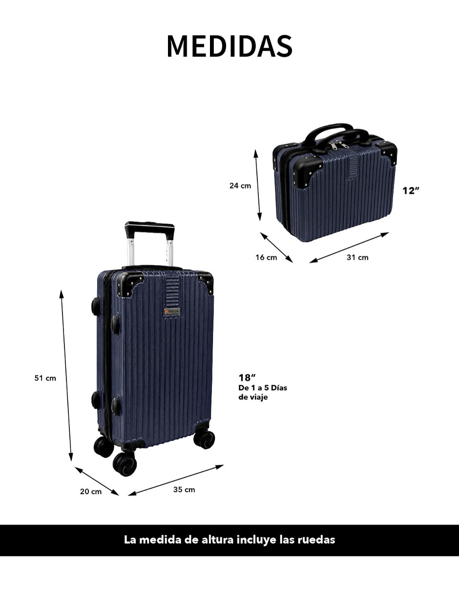 Set maletas de viaje Clear Shop