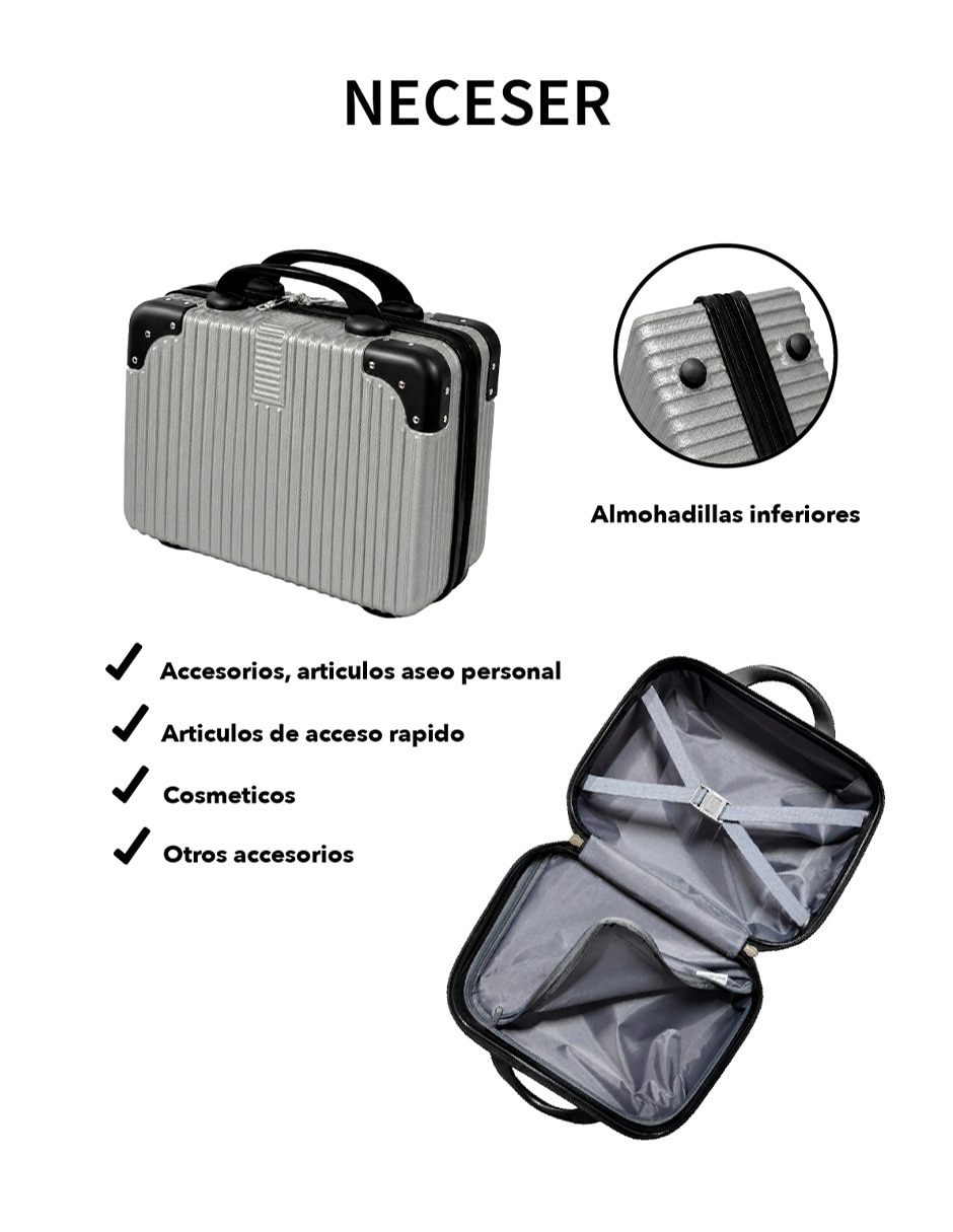 Set maletas de viaje Clear Shop