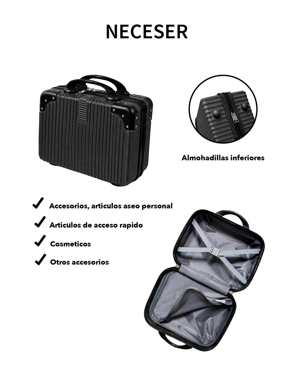 Set maletas de viaje Clear Shop