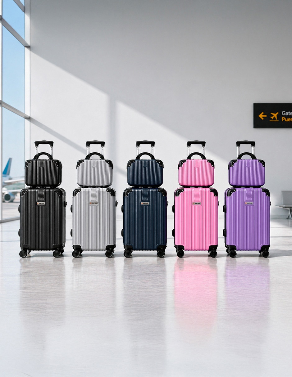 Set maletas de viaje Clear Shop