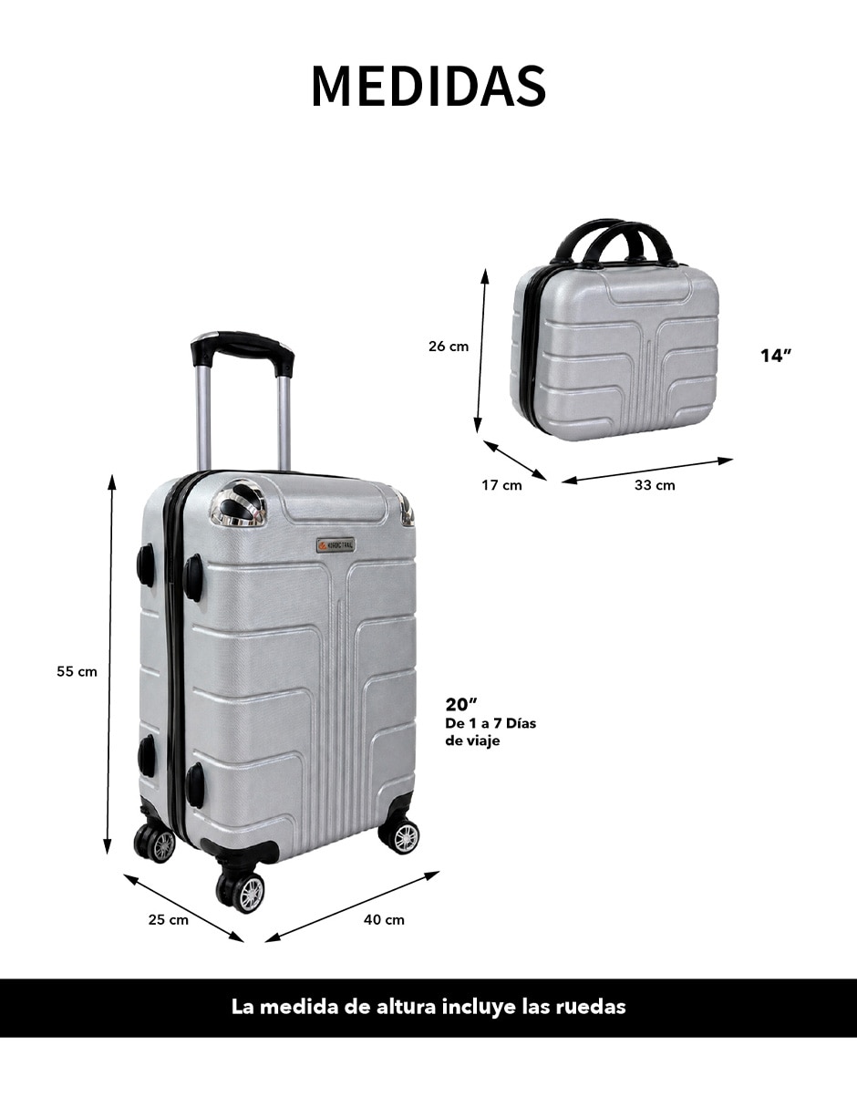 Set maletas de viaje Clear Shop