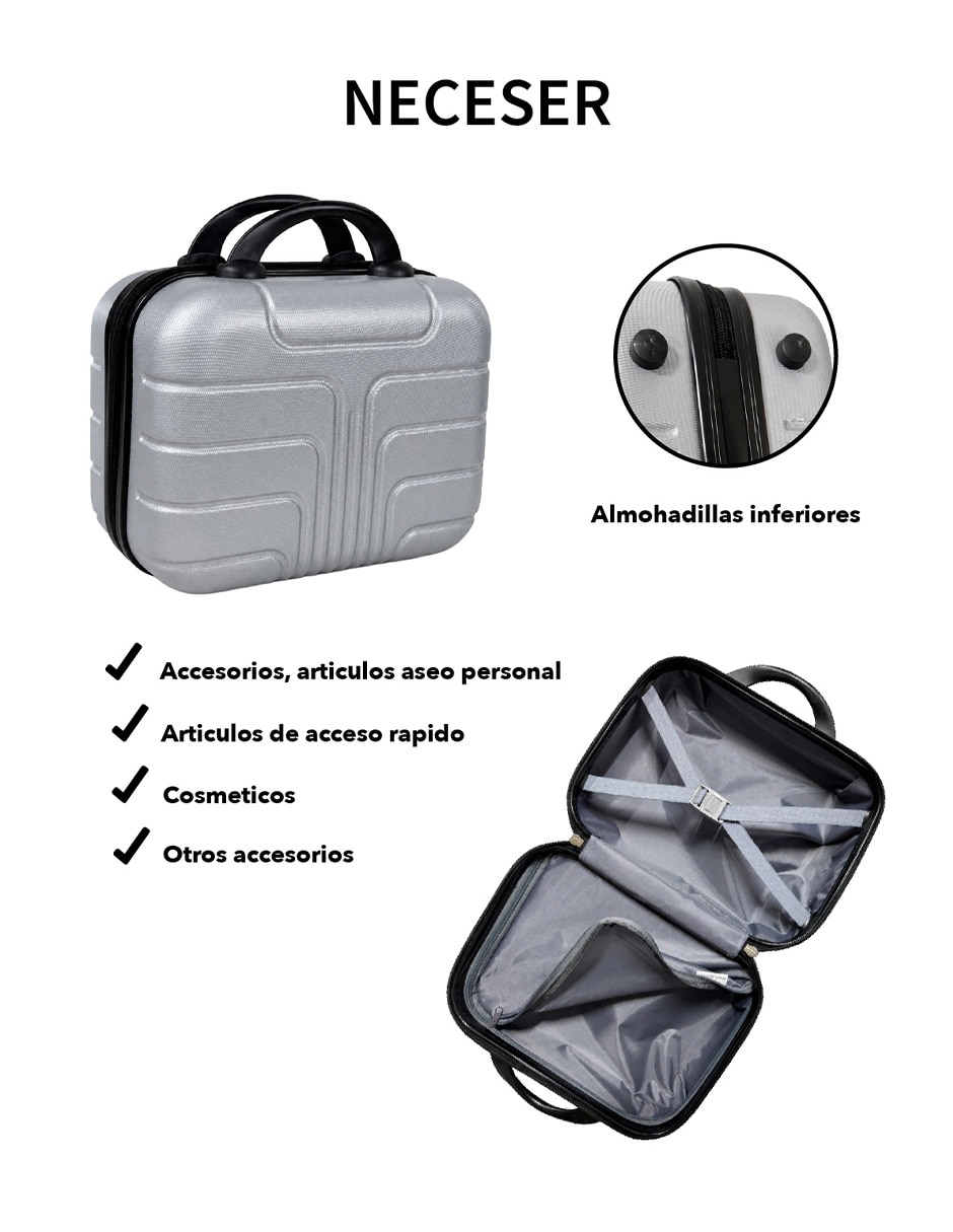 Set maletas de viaje Clear Shop