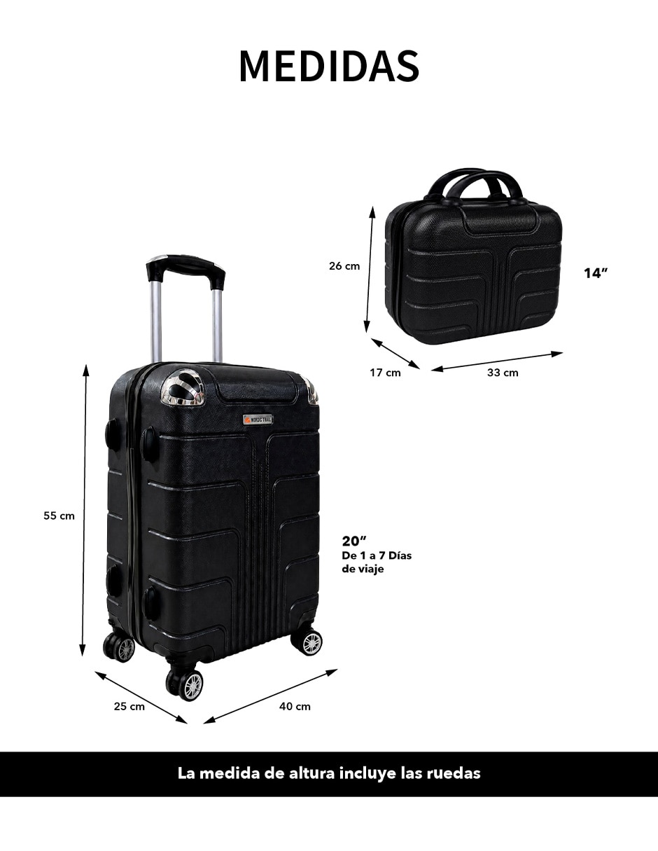 Set maletas de viaje Clear Shop